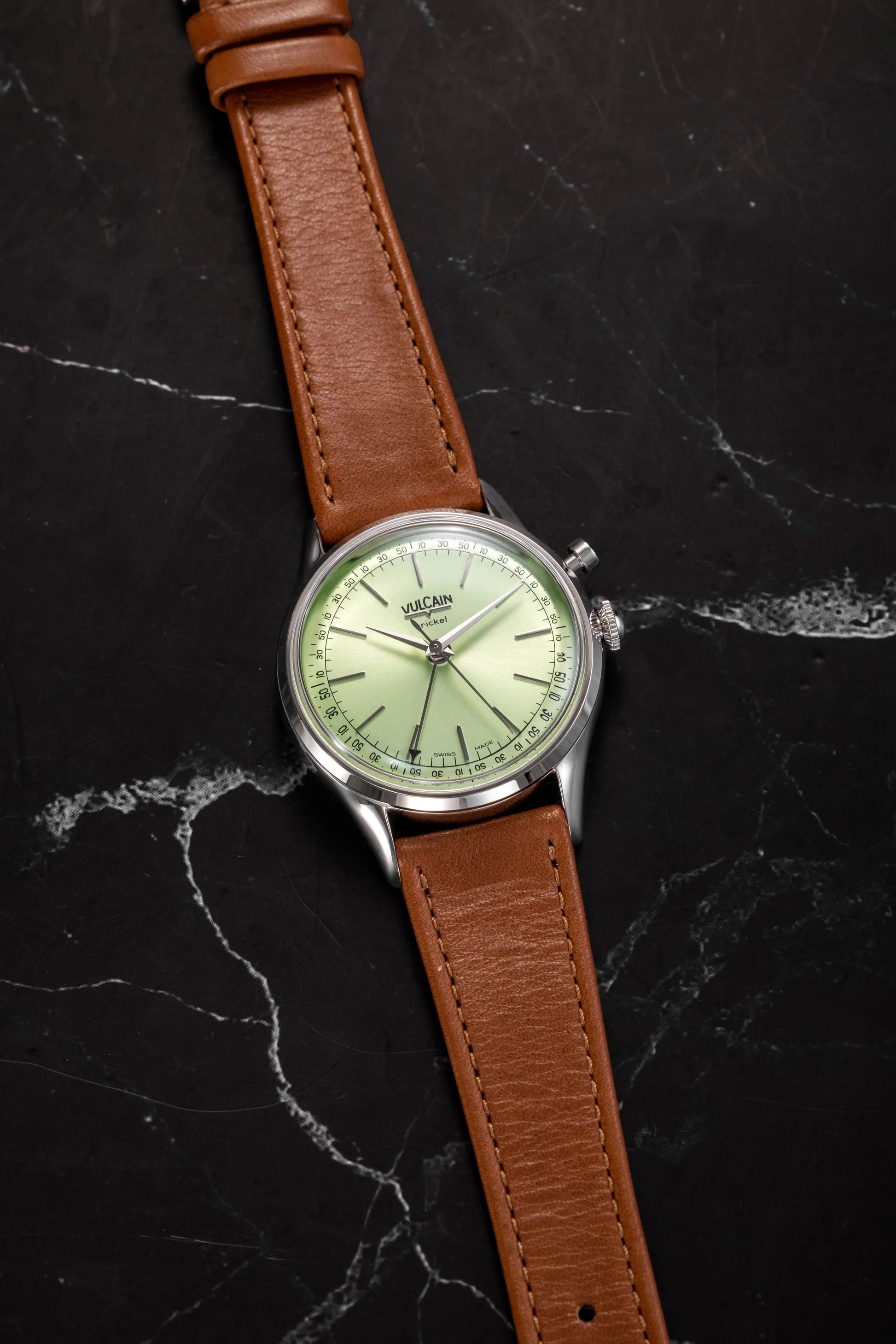 Vulcain Cricket President 39 mm - Pistachio Green