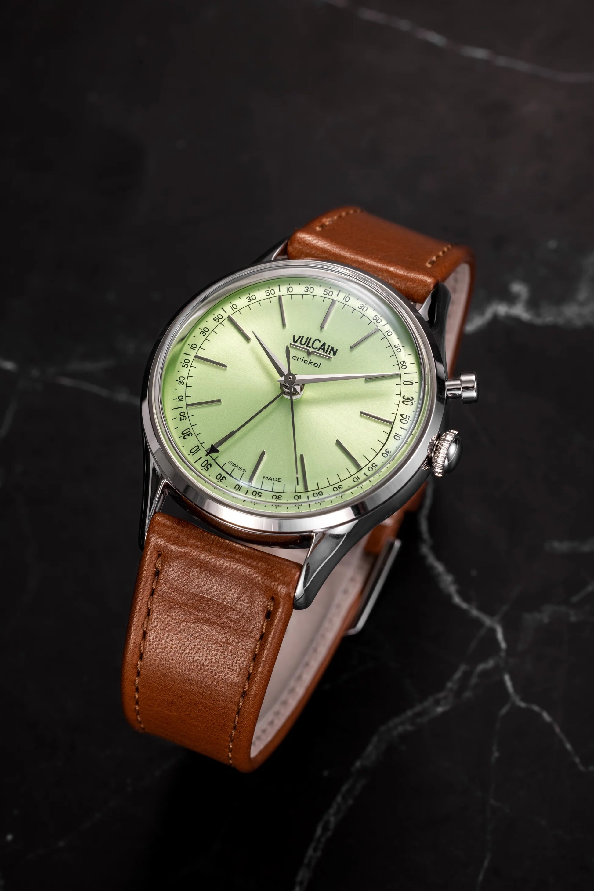 Vulcain Cricket President 39 mm - Pistachio Green