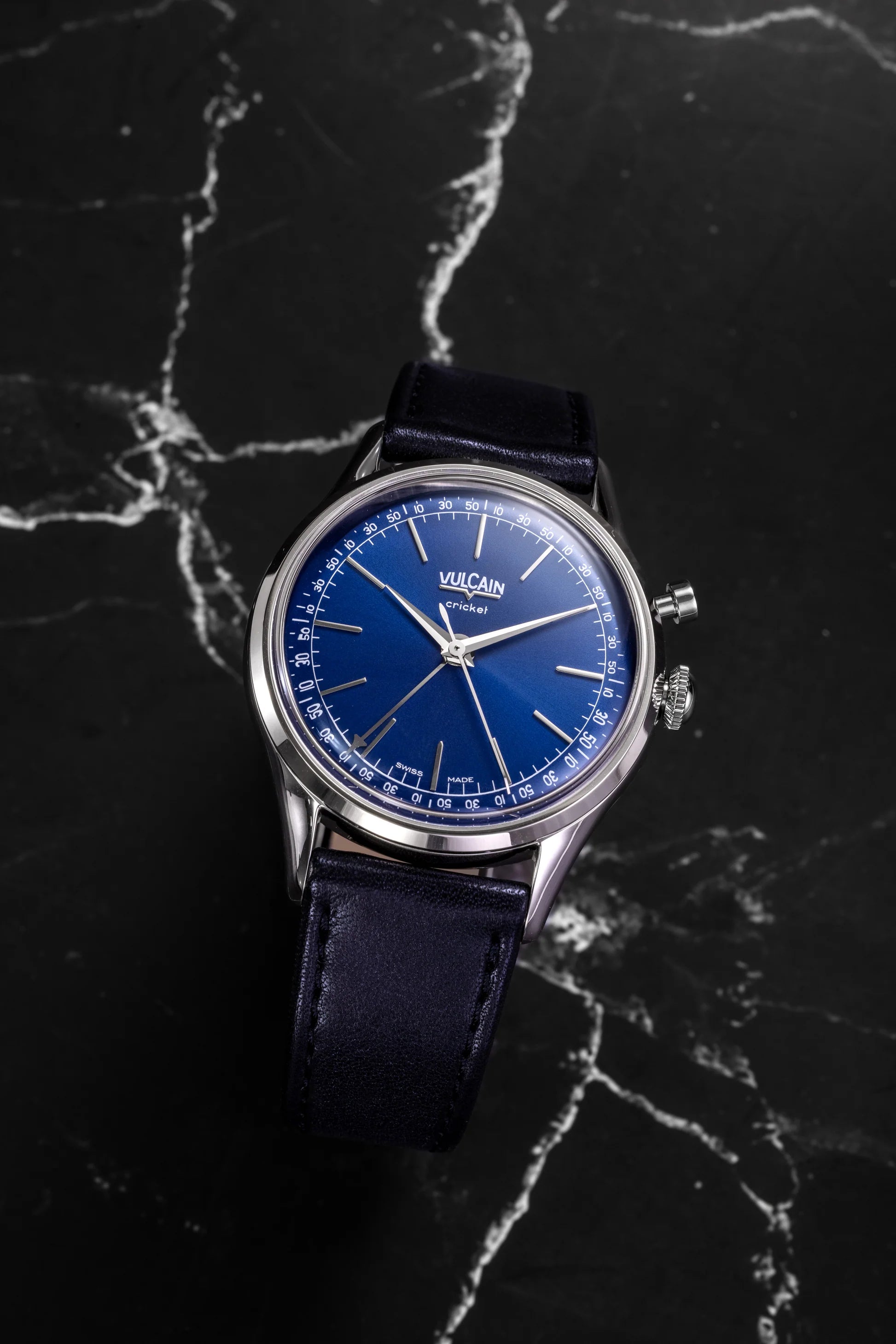 Vulcain Cricket President 39 mm - Blue