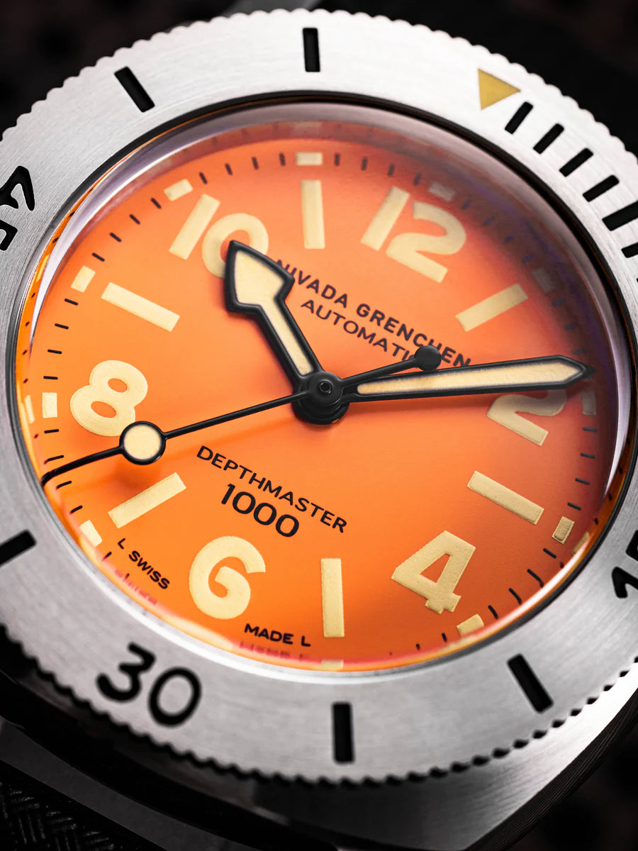 Nivada Grenchen Orange Depthmaster - 39mm
