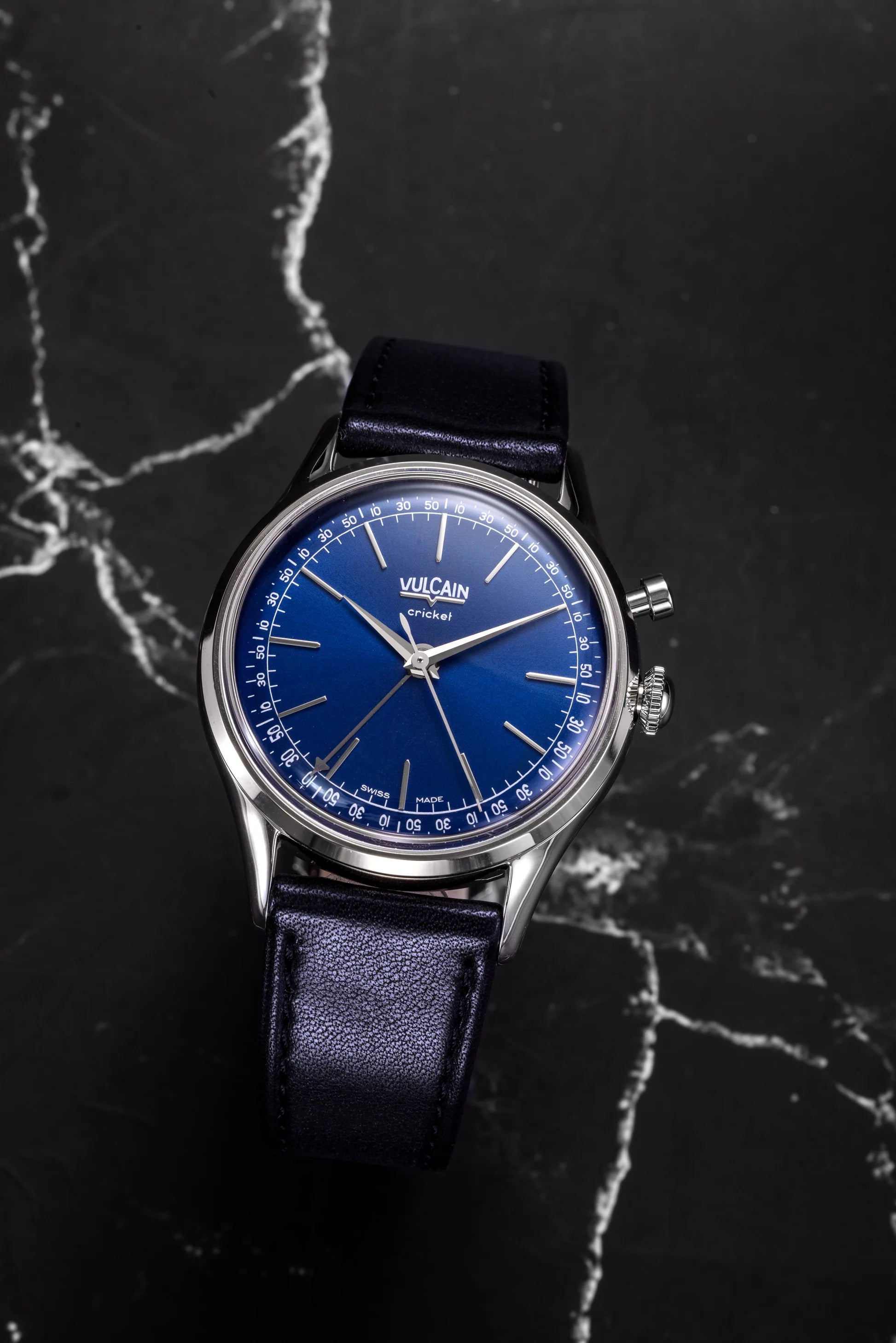 Vulcain Cricket President 39 mm - Blue