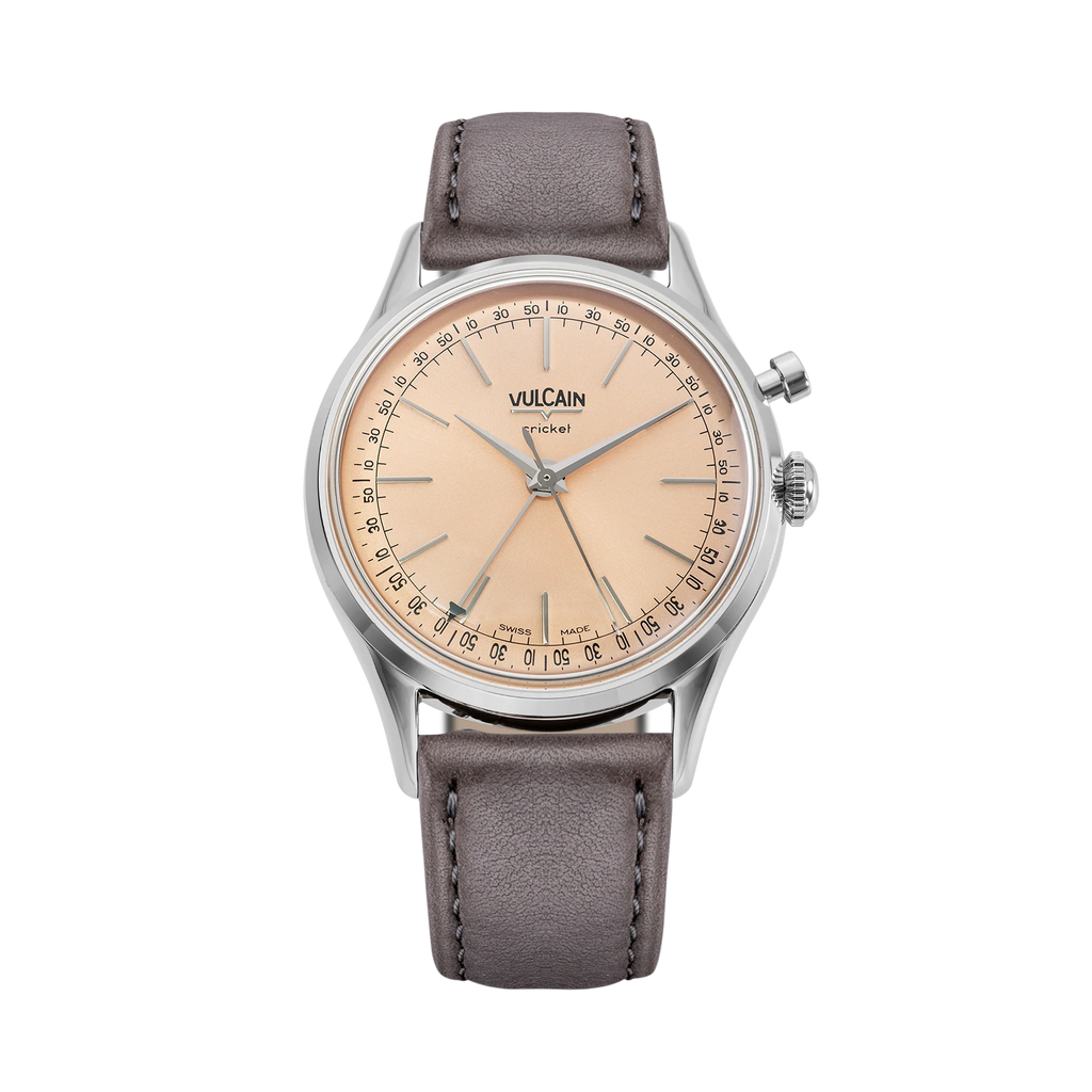 Vulcain Cricket President 36mm - Pale Salmon