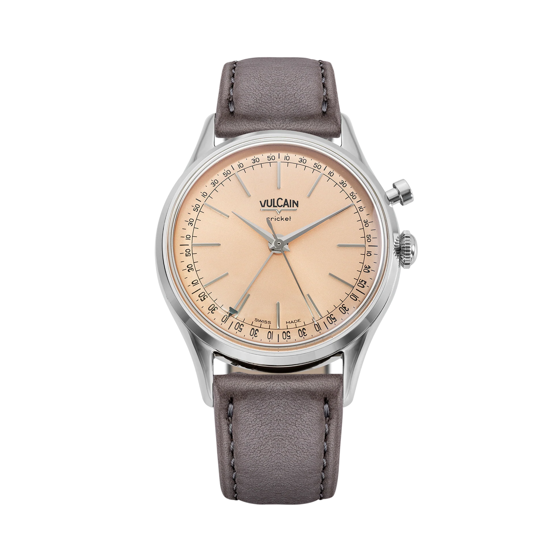 Vulcain Cricket President 36 mm - Pale Salmon