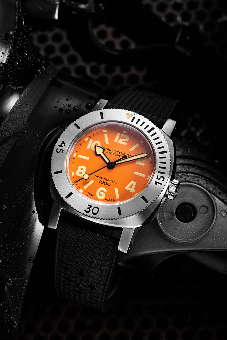 Nivada Grenchen Orange Depthmaster - 39mm