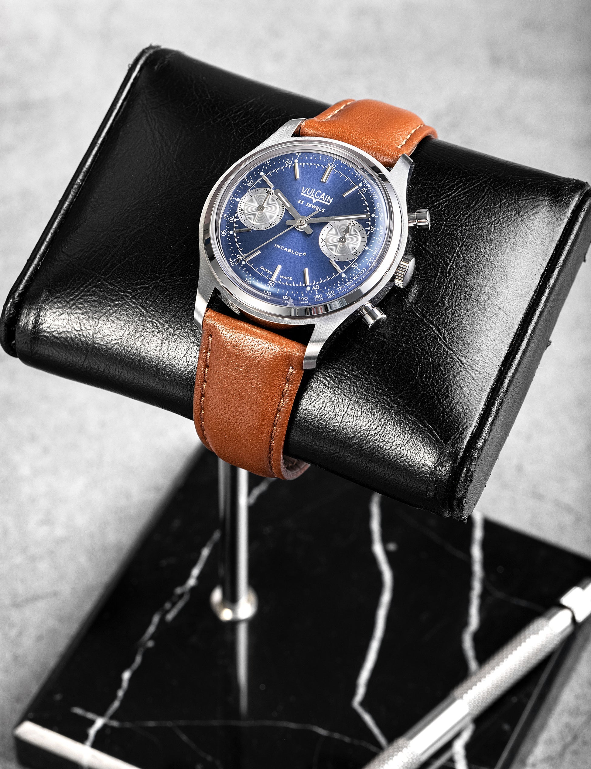 Vulcain Chronograph 70's - Blue