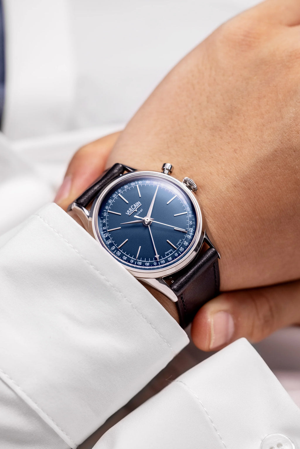Vulcain Cricket President 39 mm - Blue