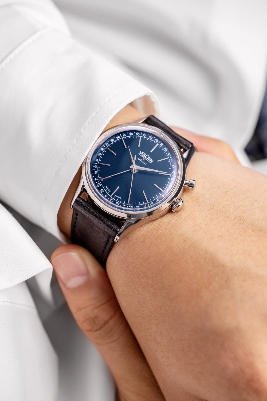 Vulcain Cricket President 39 mm - Blue