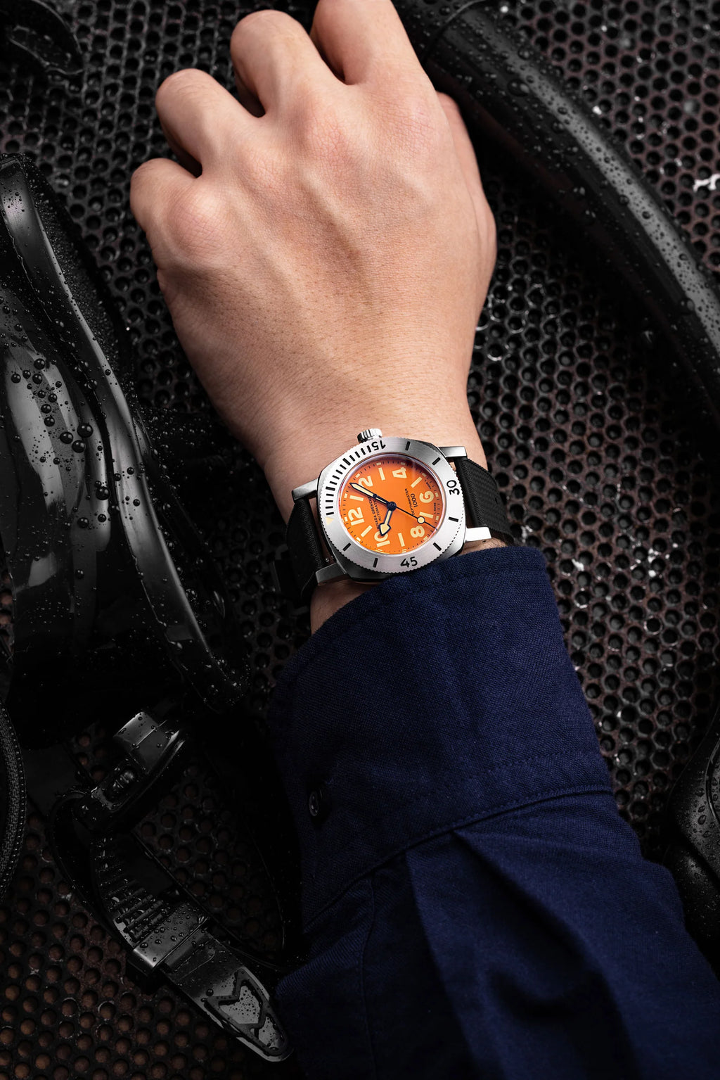 Nivada Grenchen Orange Depthmaster - 39mm