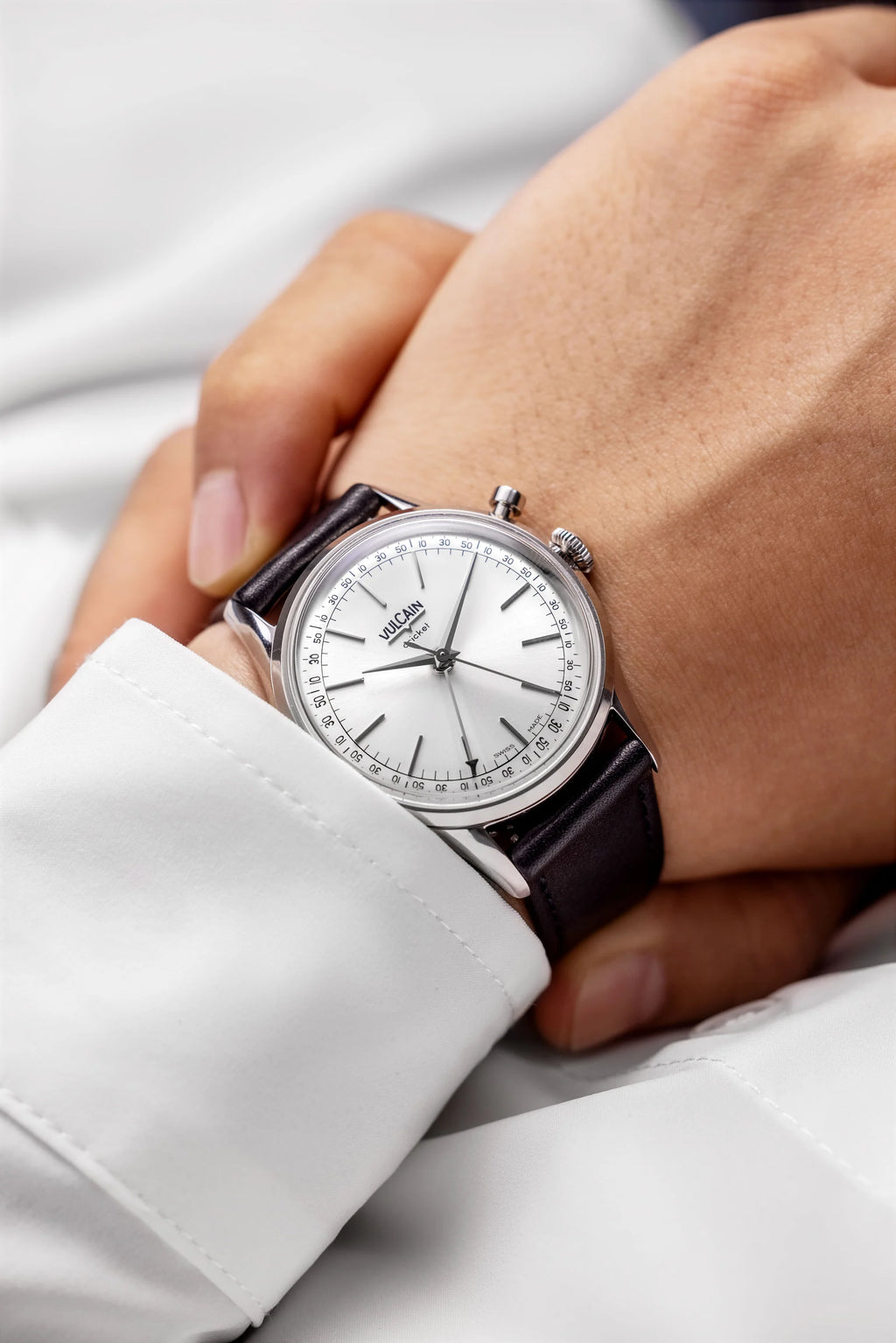Vulcain Cricket President 39 mm - Silver