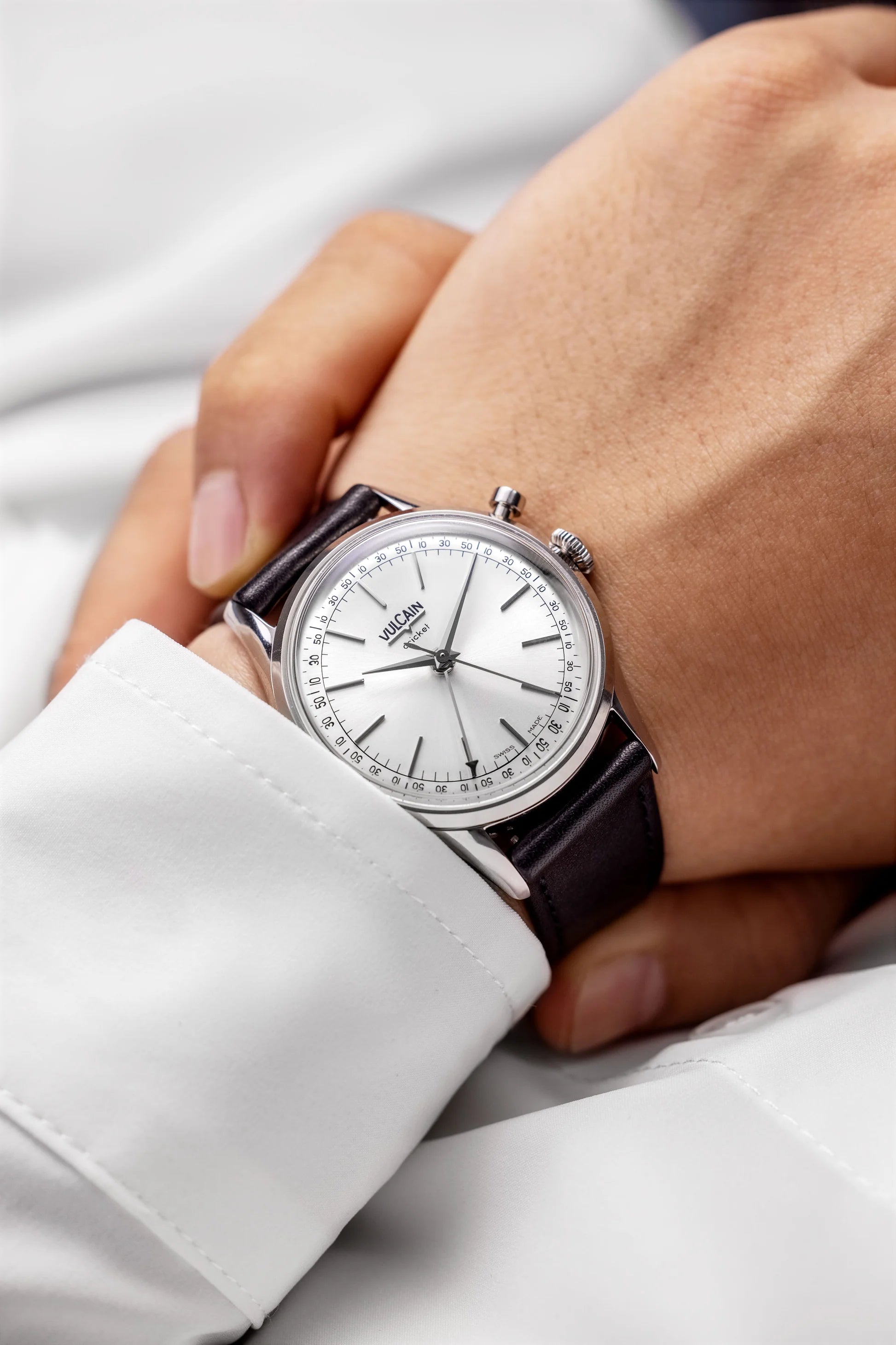 Vulcain Cricket President 39 mm - Silver