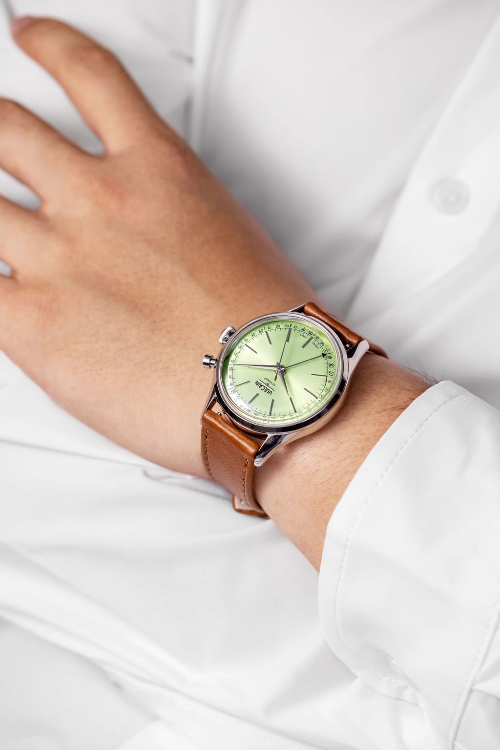 Vulcain Cricket President 39 mm - Pistachio Green