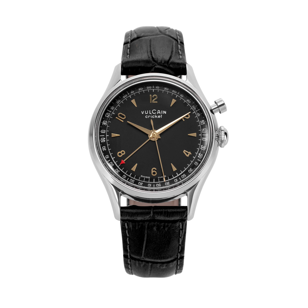 Vulcain Cricket Tradition 39 mm - Black & Gold