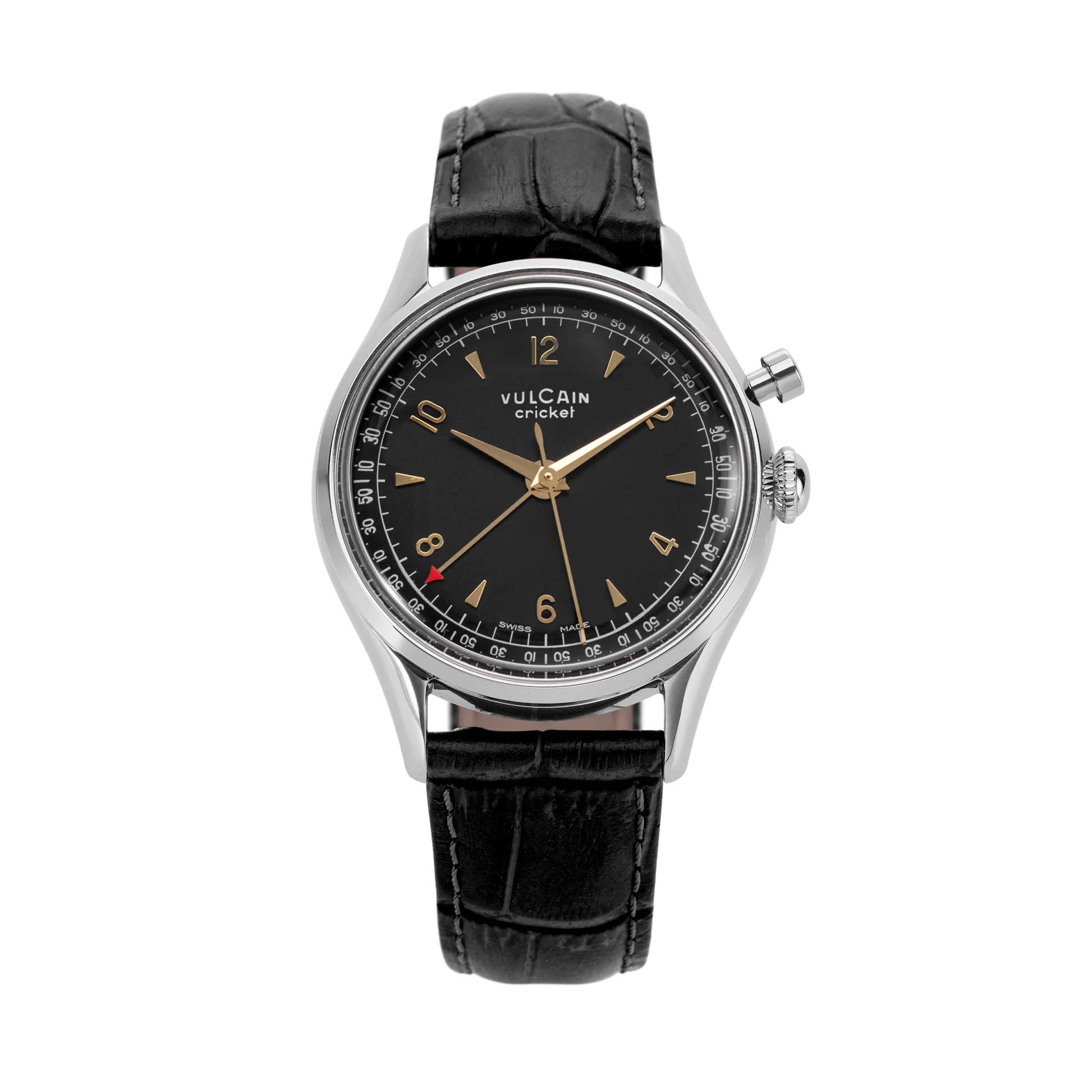 Vulcain Cricket Tradition 39 mm - Black & Gold