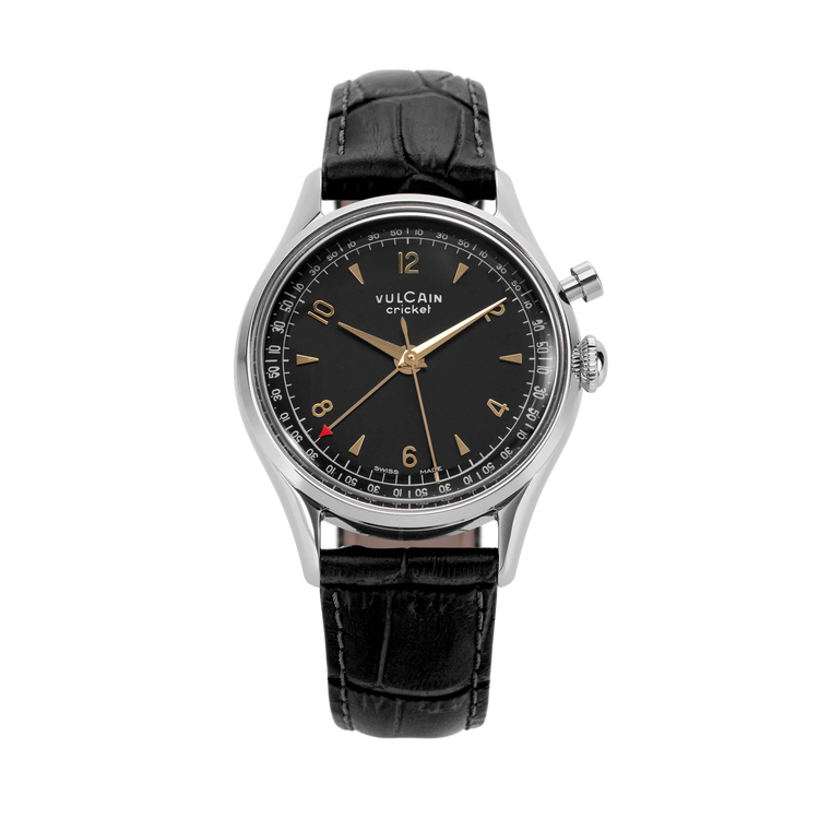 Vulcain Cricket Tradition 39mm - Black & Gold