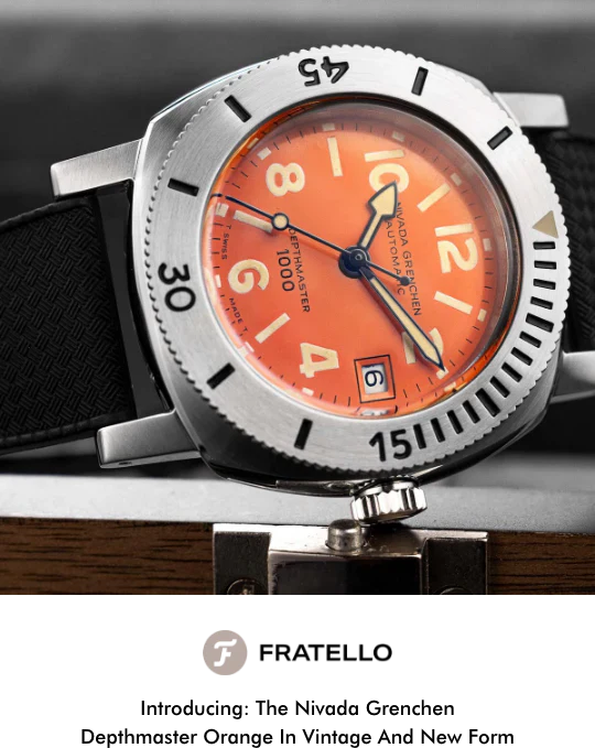 Nivada Grenchen Orange Depthmaster - 39mm