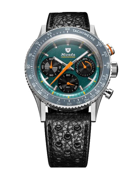 Nivada Grenchen Chronoking Mecaquartz Racing Green