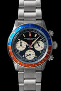 TNC Heritage Chronograph - Red & Blue Bezel