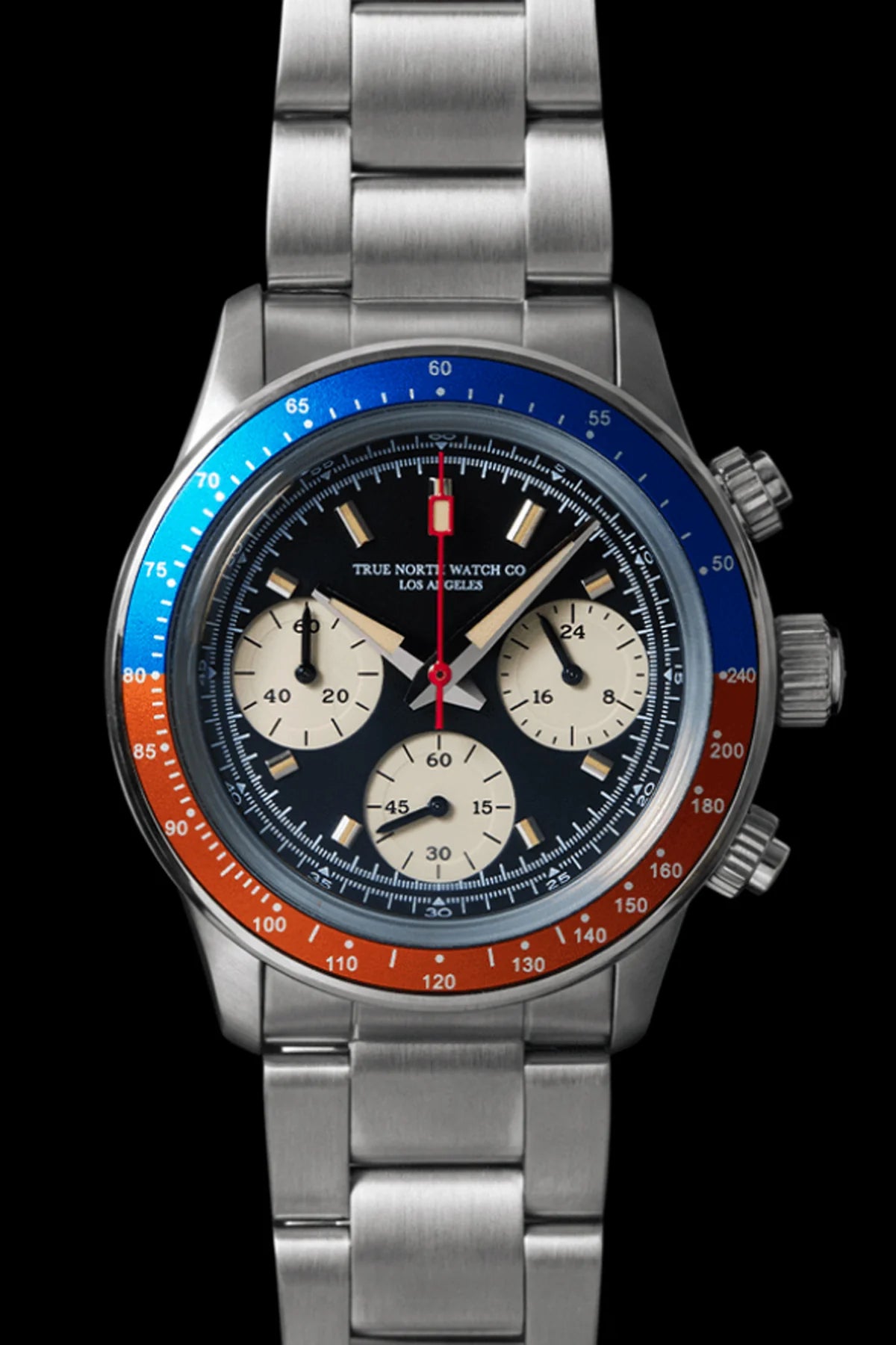TNC Heritage Chronograph - Red & Blue Bezel