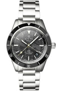 KNIS Meteorite GMT Automatic Divers Watch Black / Stainless Steel Bracelet (KN007-MT)