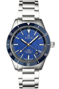 KNIS GMT Automatic Divers Watch Blue / Stainless Steel Bracelet (KN007-BL)