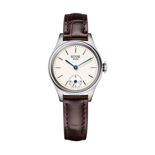 Kuoe Holborn 90-003 Silver Case with Blue Hands, Women's Watch - Stick Indices