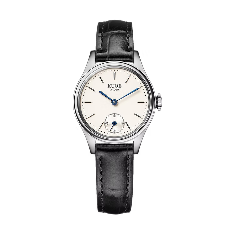 Kuoe Holborn 90-003 Silver Case with Blue Hands, Women's Watch - Stick Indices