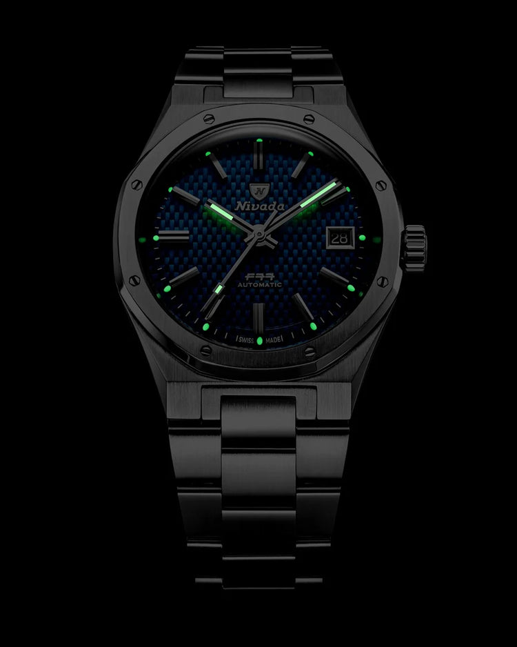 Nivada Grenchen F77 SST Blue MK2 - 38MM
