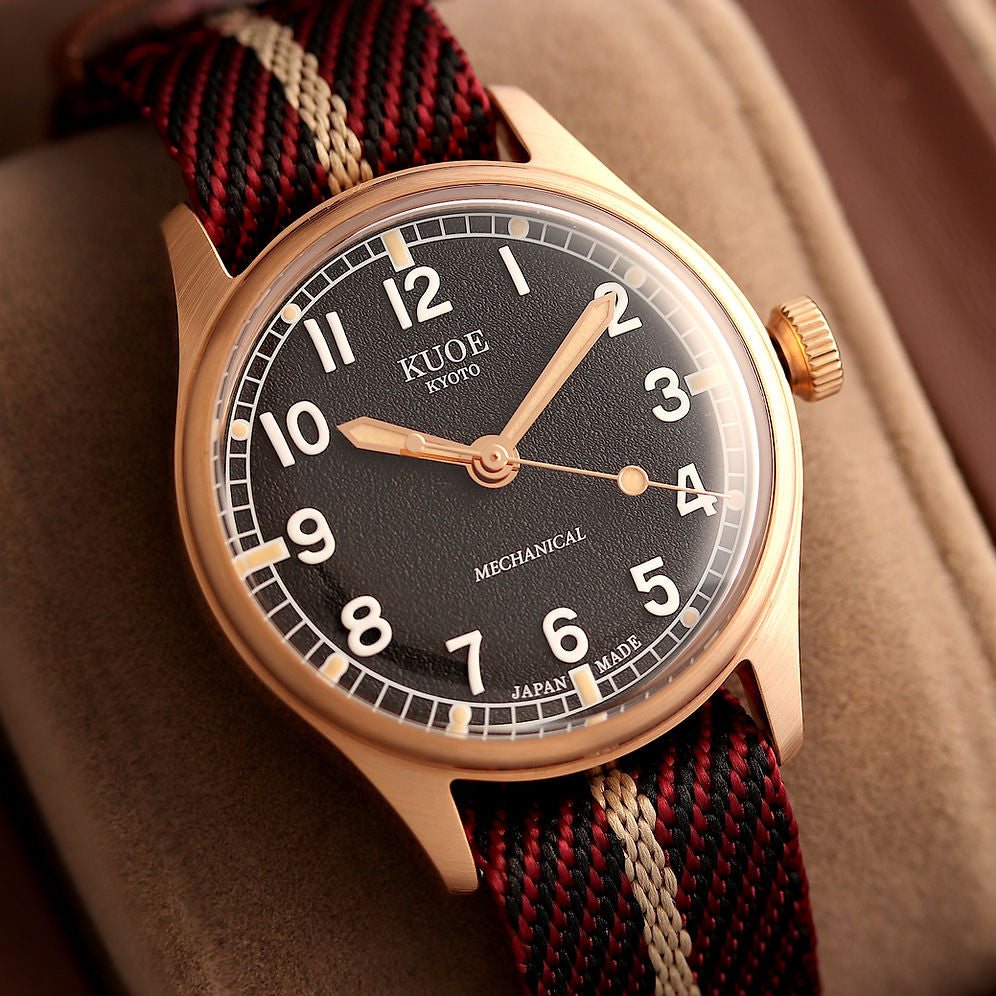 Kuoe Old Smith 90-002 38mm Version Bronze Case Black Dial