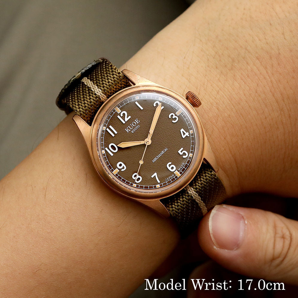 Kuoe Old Smith 90-002 38mm Version Bronze Case Brown Dial