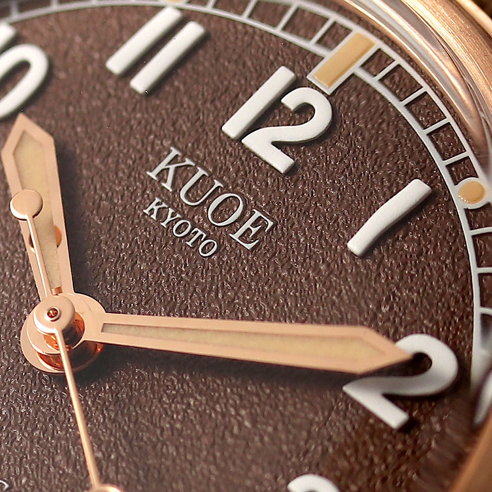Kuoe Old Smith 90-002 38mm Version Bronze Case Brown Dial