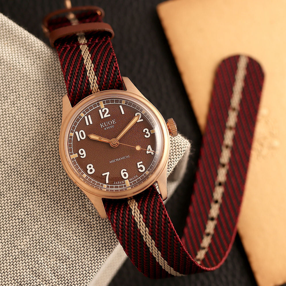 Kuoe Old Smith 90-002 38mm Version Bronze Case Brown Dial