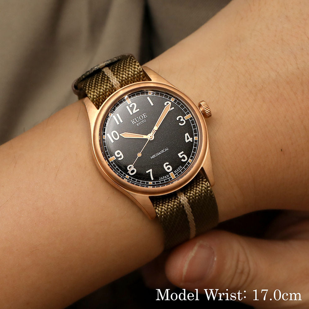 Kuoe Old Smith 90-002 38mm Version Bronze Case Black Dial