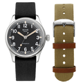 Kuoe Old Smith 90-002 Automatic, Black Dial with Swiss Super-LumiNova