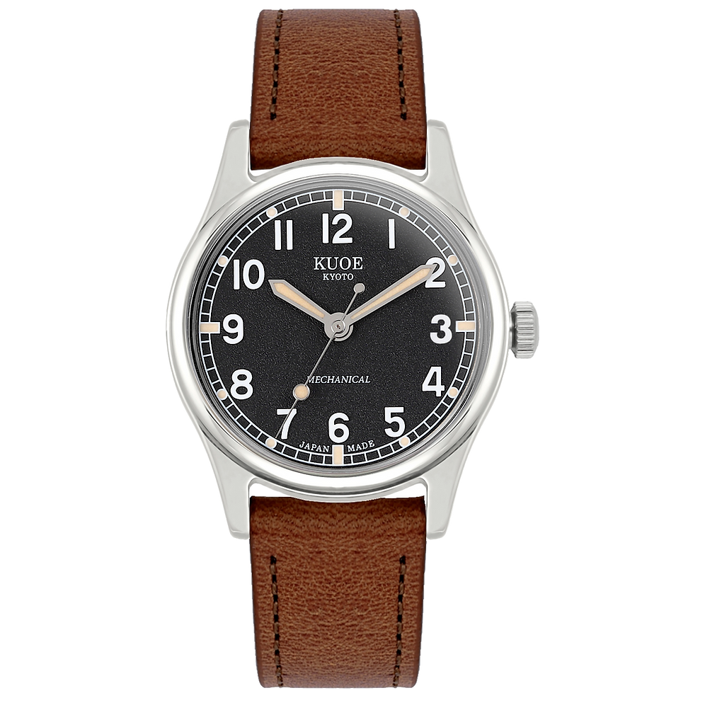 Kuoe Old Smith 90-002 Automatic, Black Dial with Swiss Super-LumiNova