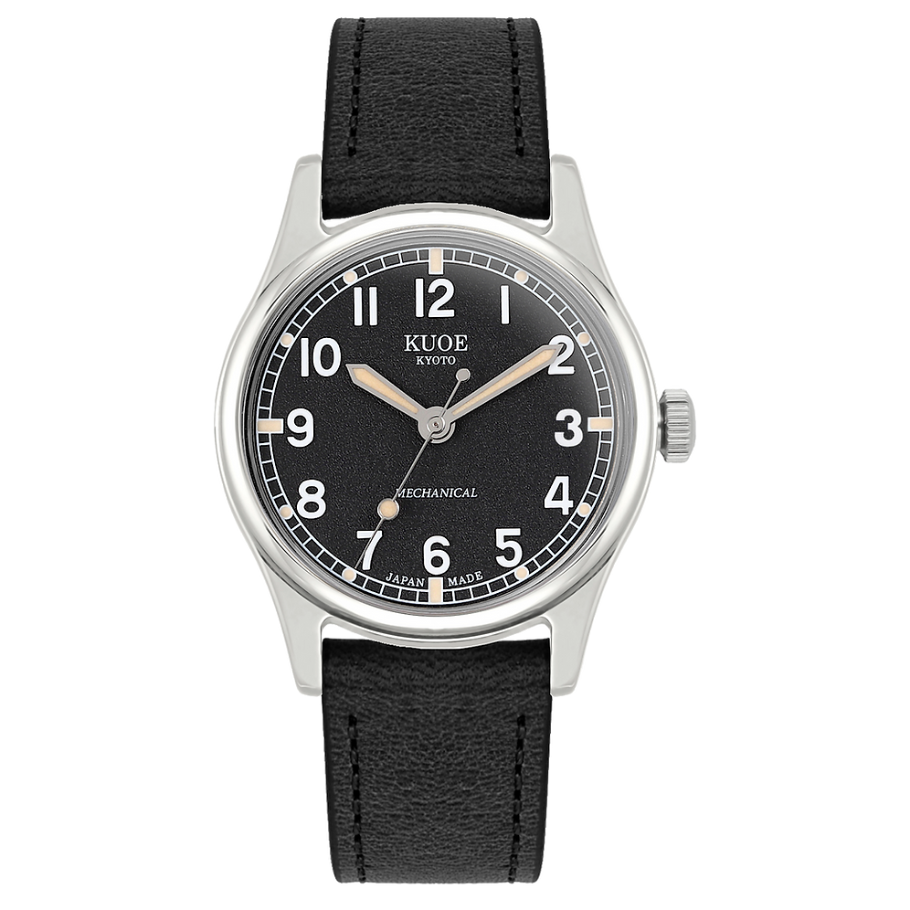Kuoe Old Smith 90-002 Automatic, Black Dial with Swiss Super-LumiNova