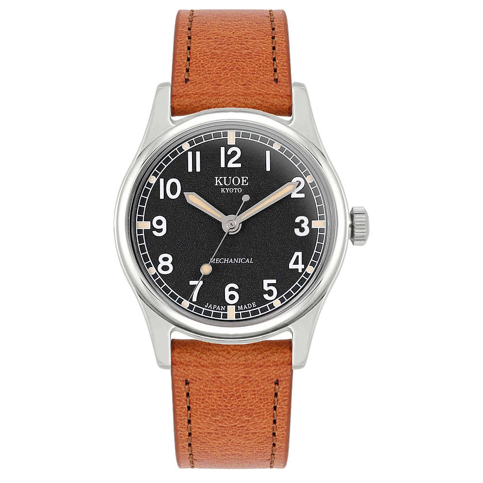 Kuoe Old Smith 90-002 Automatic, Black Dial with Swiss Super-LumiNova