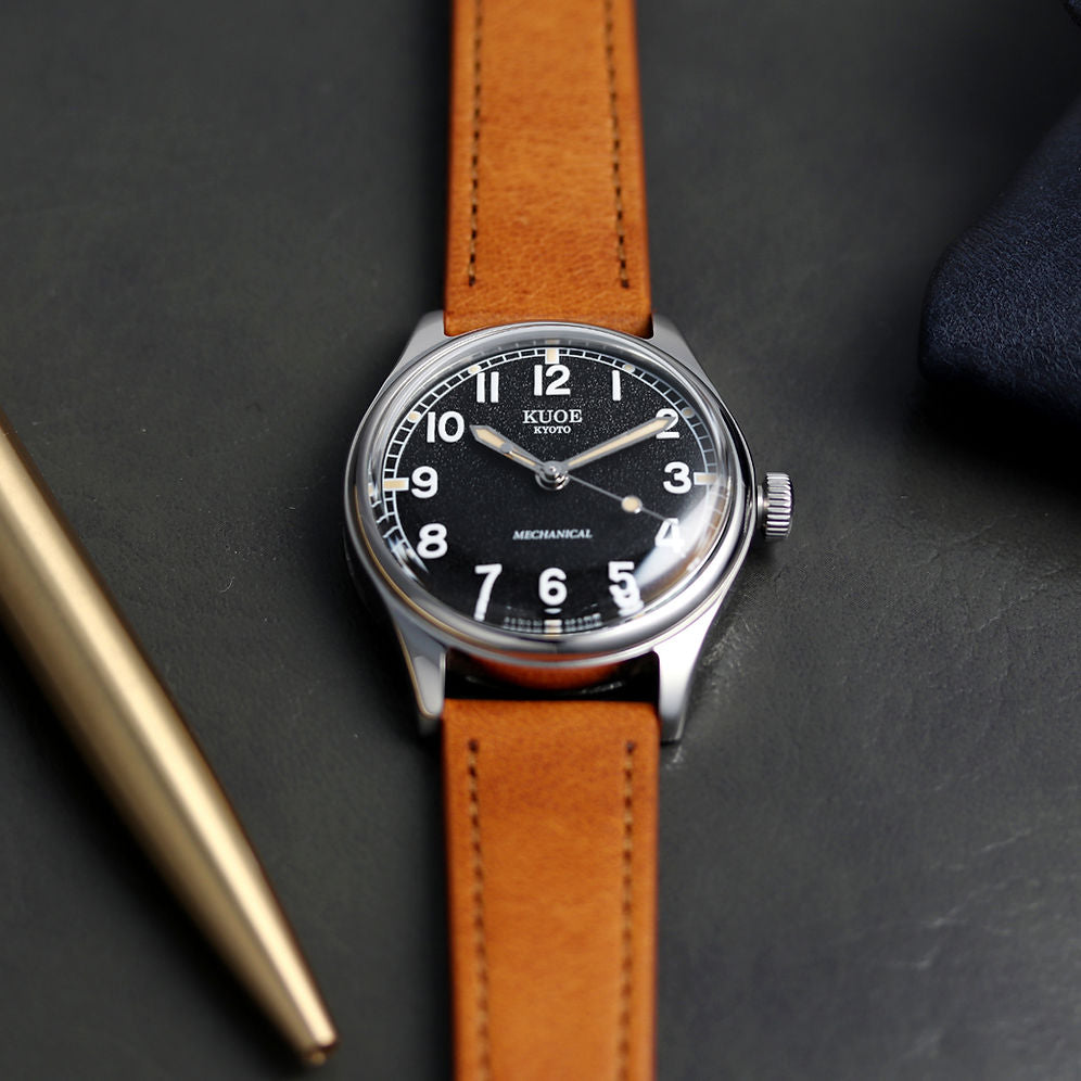 Kuoe Old Smith 90-002 Automatic, Black Dial with Swiss Super-LumiNova
