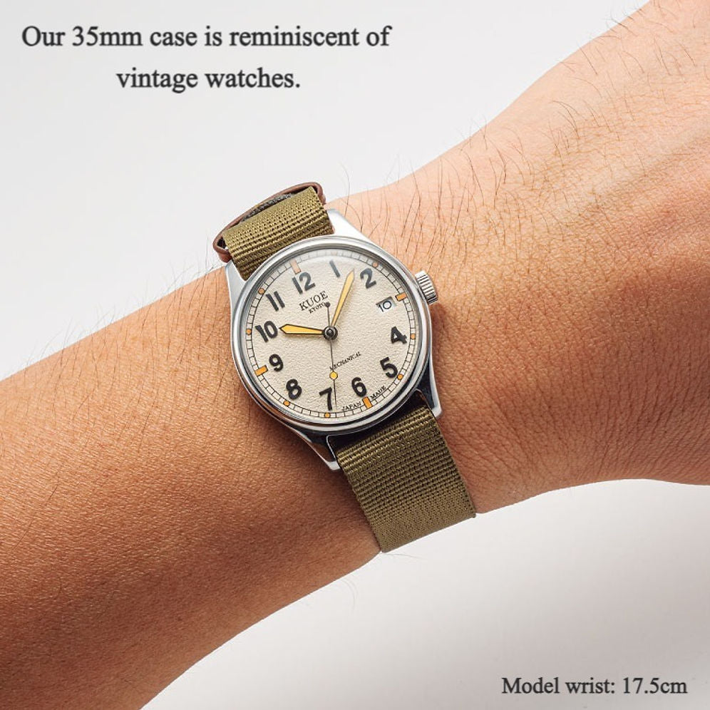 Kuoe Old Smith 90-002 Automatic, Black Dial with Swiss Super-LumiNova
