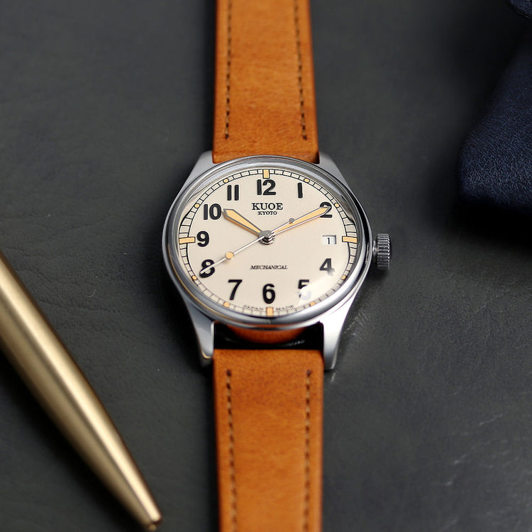Kuoe Old Smith 90-002 Automatic, Ivory Dial with Swiss Super-LumiNova
