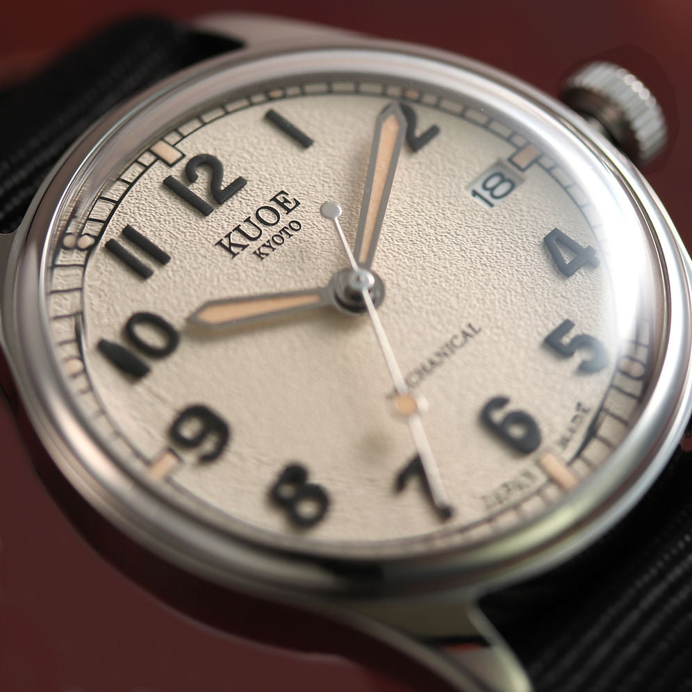 Kuoe Old Smith 90-002 Automatic, Ivory Dial with Swiss Super-LumiNova