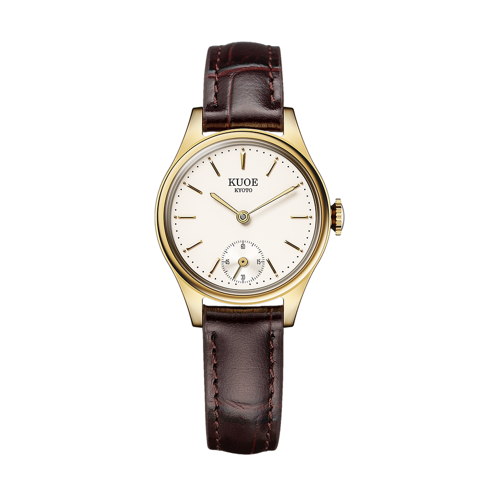 Kuoe Holborn 90-003 Gold Case with Gold Hands, Women's Watch - Stick Indices