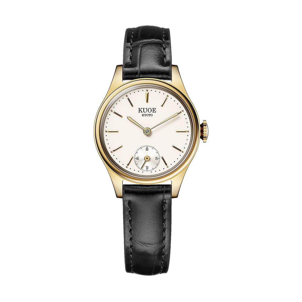 Kuoe Holborn 90-003 Gold Case with Gold Hands, Women's Watch - Stick Indices