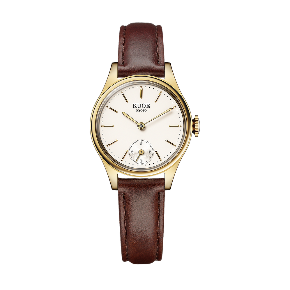 Kuoe Holborn 90-003 Gold Case with Gold Hands, Women's Watch - Stick Indices