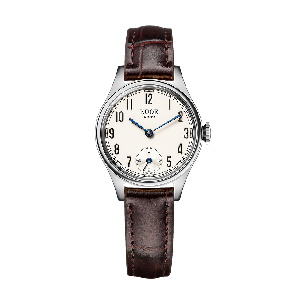 Kuoe Holborn 90-003 Silver Case with Blue Hands, Women's Watch - Arabic Indices