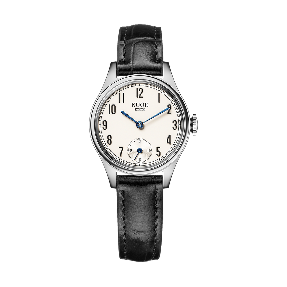 Kuoe Holborn 90-003 Silver Case with Blue Hands, Women's Watch - Arabic Indices