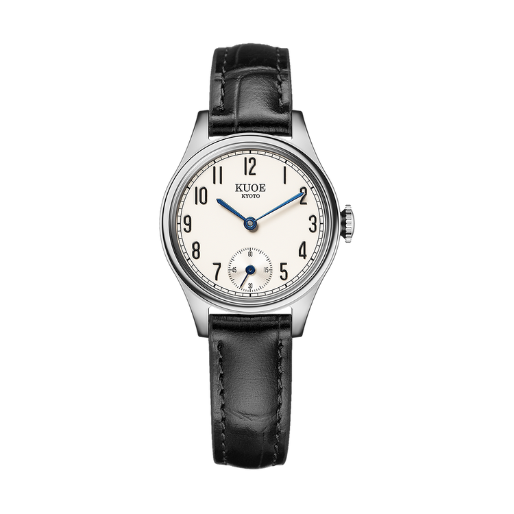 Kuoe Holborn 90-003 Silver Case with Blue Hands, Women's Watch - Arabic Indices