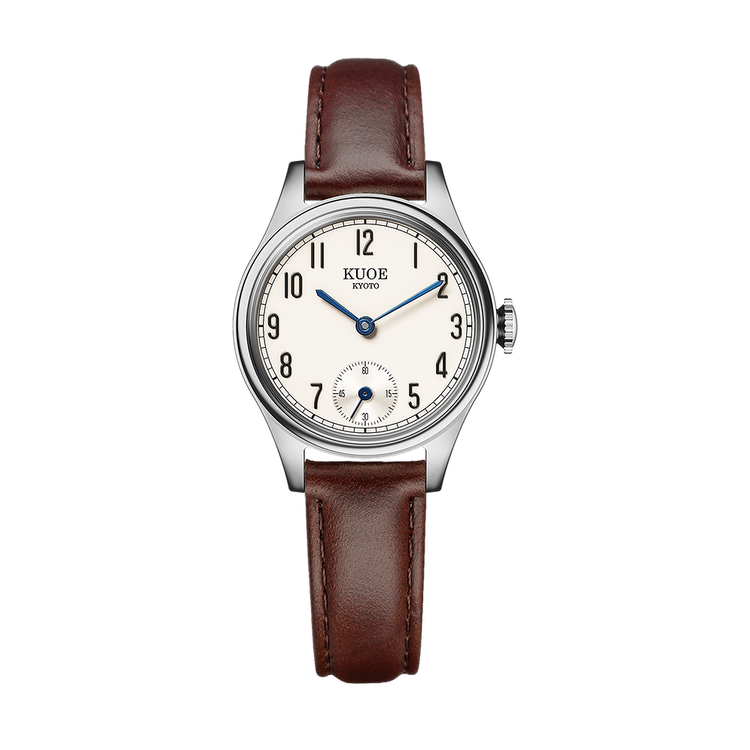 Kuoe Holborn 90-003 Silver Case with Blue Hands, Women's Watch - Arabic Indices