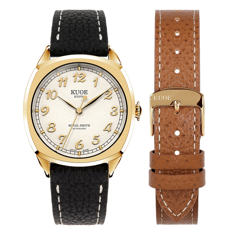 Kuoe Royal Smith 90-008 Gold Case with Gold Indices