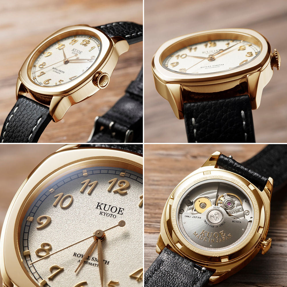 Kuoe Royal Smith 90-008 Gold Case with Gold Indices