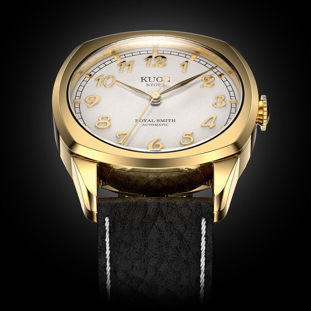 Kuoe Royal Smith 90-008 Gold Case with Gold Indices